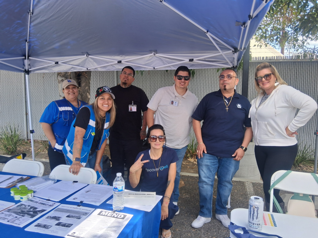 Our Community Manager Michele Stanford working with community partners